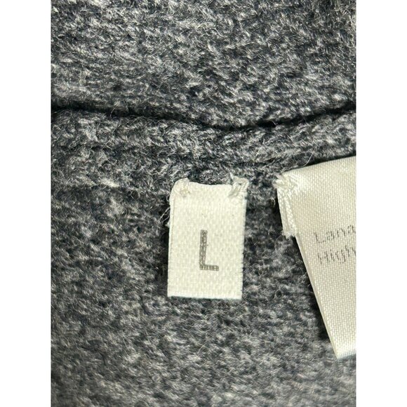 Brett Johnson Men's Italian Merino Cashmere Blend CrewNeck Sweater in Gray- Sz L - Picture 4 of 6